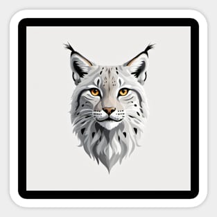 Minimalistic Lynx Sticker